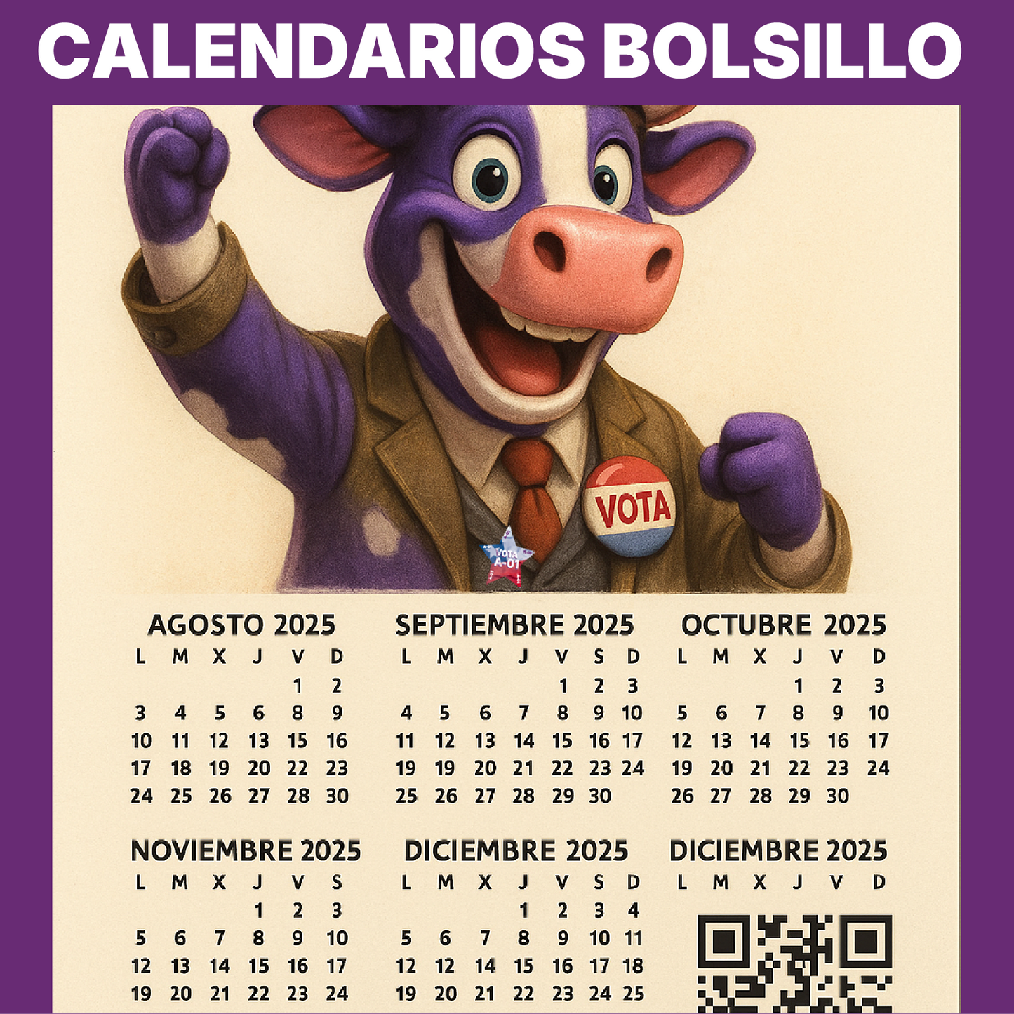 10.000 Calendarios de Bolsillo a $195,000.